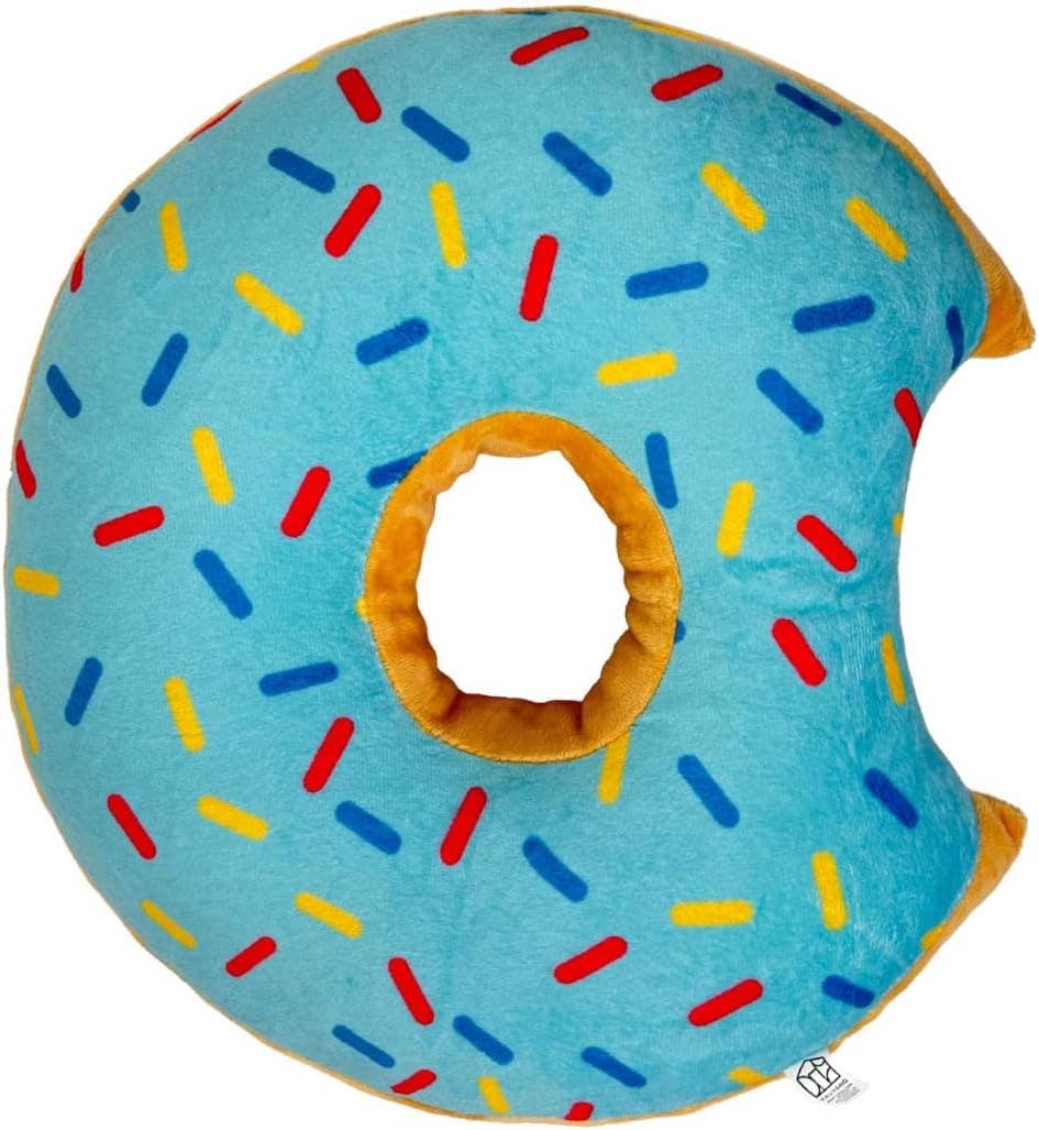 TRUYOND - Wholesale Throw/Decorative Pillow - Donut Pillow for Ear Piercings, Side Sleeping - Blue1