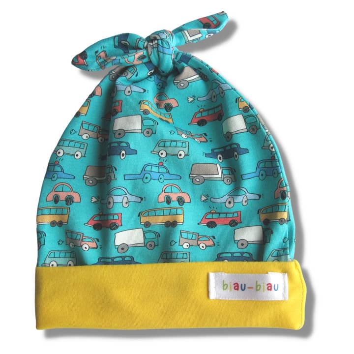Cars Organic Cotton Jersey Baby Hat for wholesale by biau-biau UK