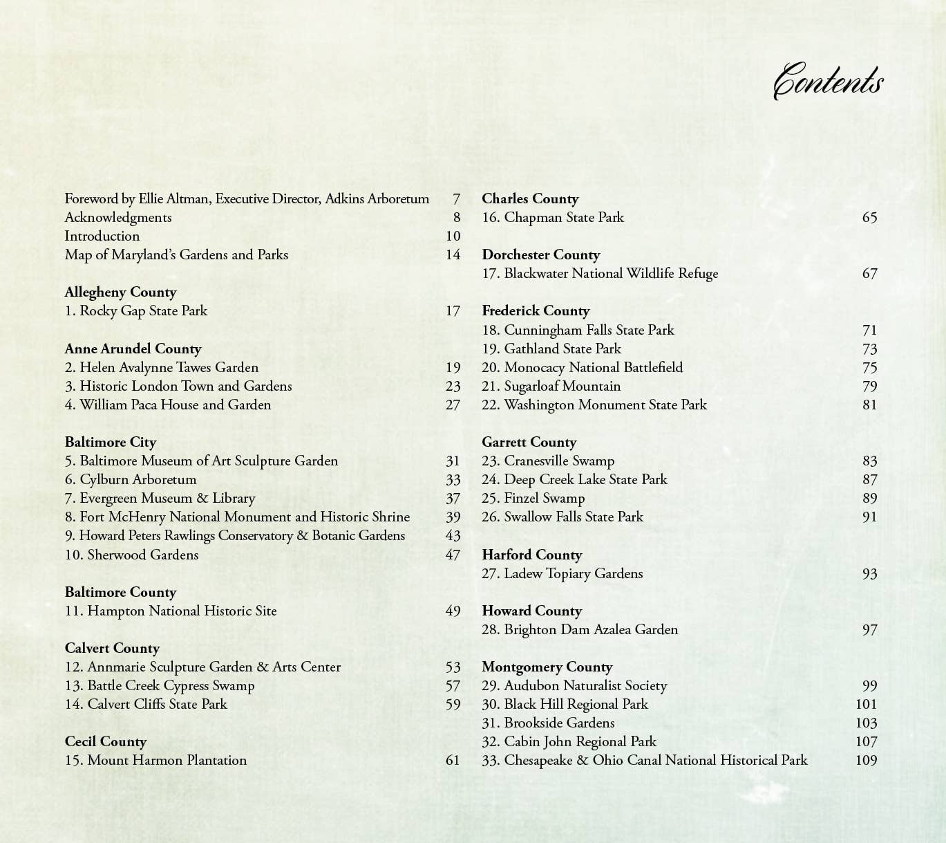 Schiffer Publishing - Wholesale Nature & Outdoors - Maryland's Public Gardens & Parks2