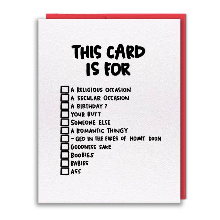 Carte de vœux - Pen15 - Tout (Liste de contrôle) pour la vente par studio vcky