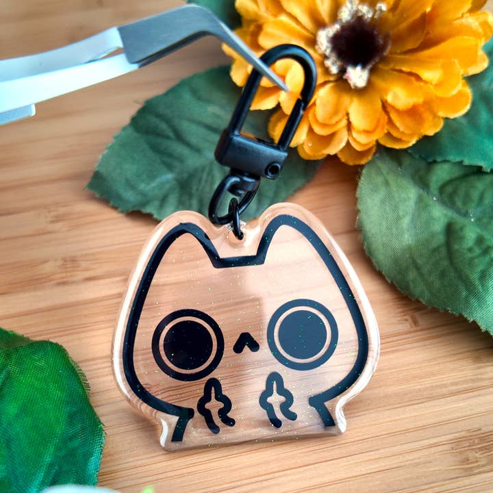 Katzen-Schlüsselanhänger zum Wenden für den Großhandel von Tiramaesu