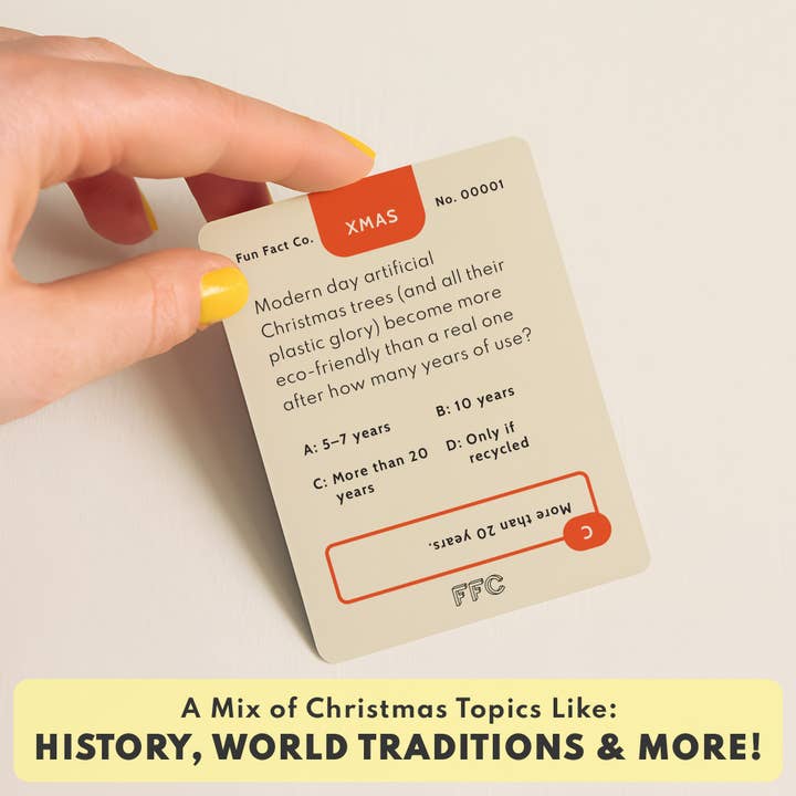 Fun Fact Co. - Wholesale Card Game - Christmas Trivia Game, Holiday Gift for Kids & Adults2