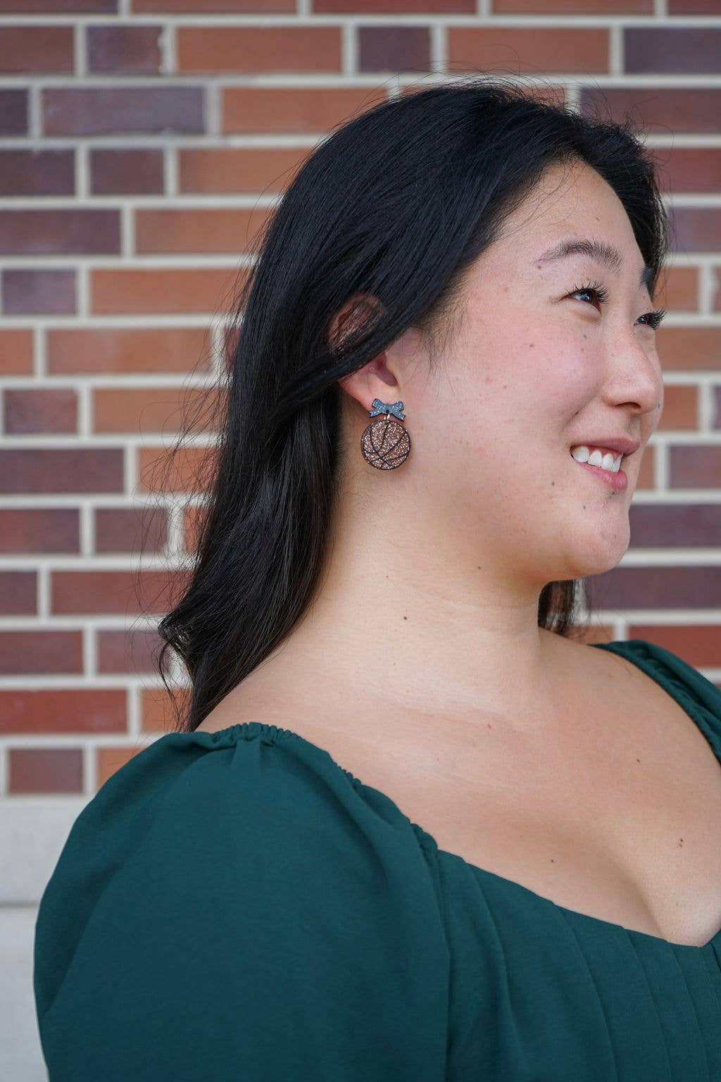 Spiffy & Splendid - Wholesale Dangle Earrings - Bow Basketball Earrings // Jewelry, Earrings, Game Day4