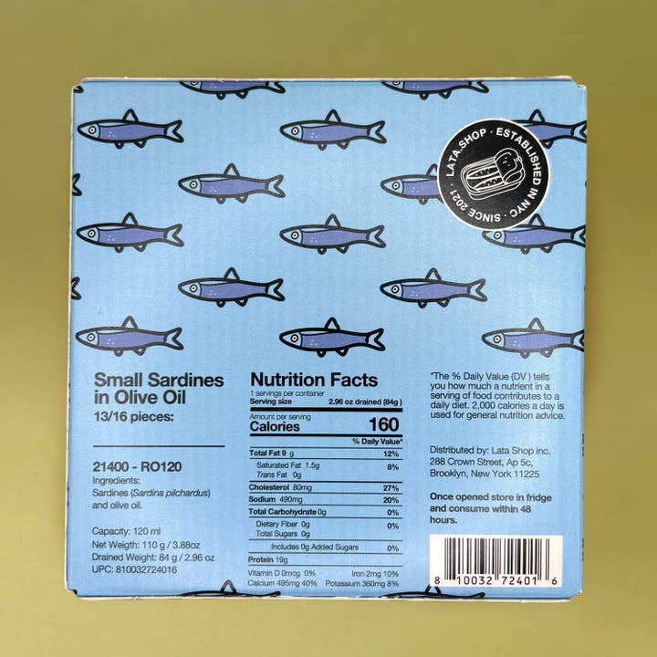Lata - Wholesale Tinned fish - Lata Small Sardines in Olive Oil2