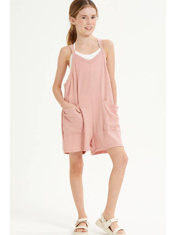 Good Girl - Wholesale Romper - Kids - Two Pocket Thermo Overall Romper / Onesie