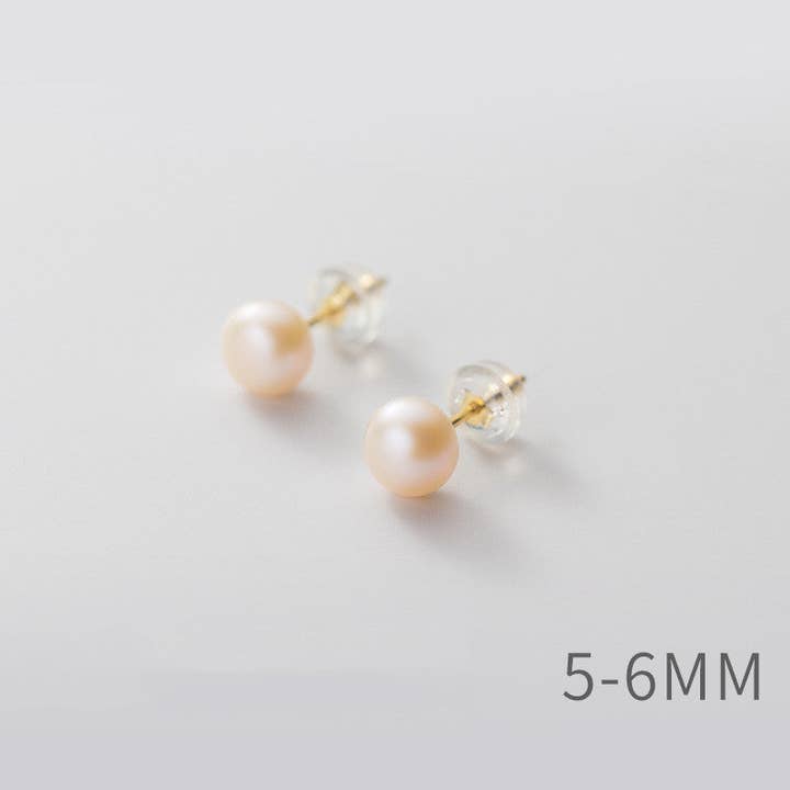 Perimade & Co. LLC - Wholesale Stud/Post Earrings - White Pink Purple Pearl Stud Earrings in 925 Sterling Silver10