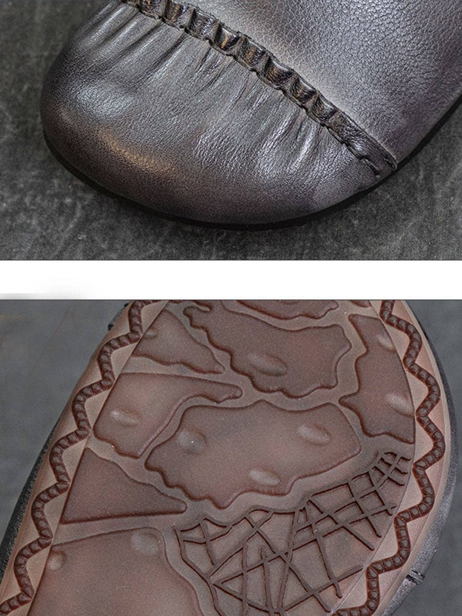 StyleGalX – wholesale Lågskor - Dam – Vintage damskor i äkta läder med låg klack och detaljer i splices9