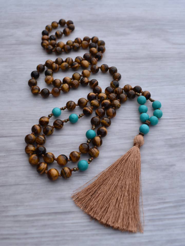 CONFIDENCE - Mala halsketting met 108 kralen voor wholesale door Salt and Moon