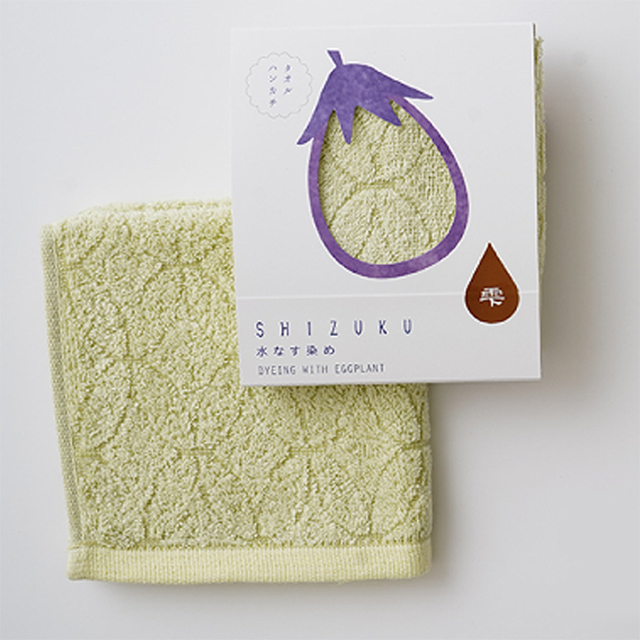 FUKUROYA TOWEL – wholesale Hand towel – SHIZUKU Vegetable Dyed Towel Handkerchief  – Made in Japan1