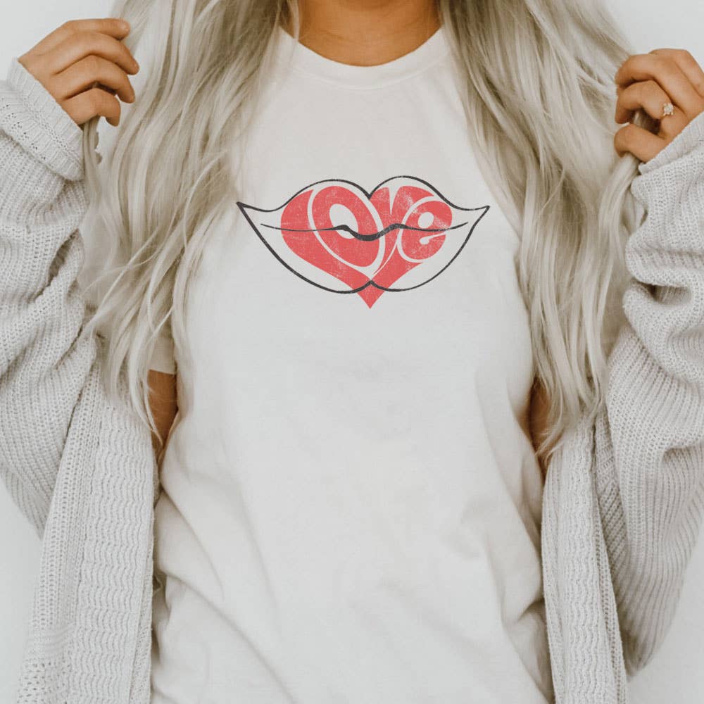 Shamaim - Vente T-shirt sérigraphié – femme - LÈVRES LOVE1