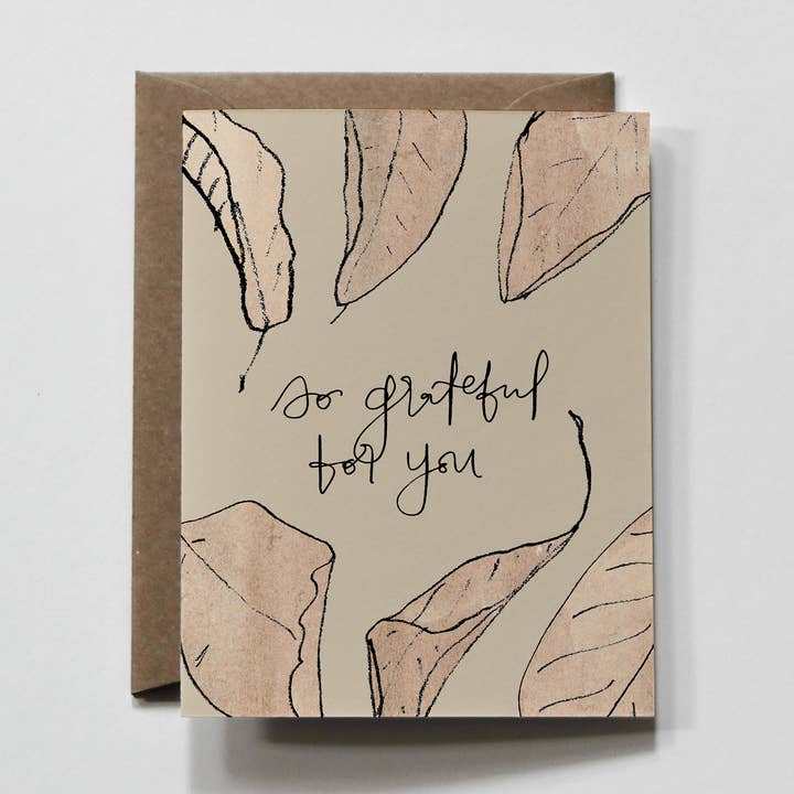 Tacksam | Lämnar så tacksamma tackkort för wholesale av everglow handmade