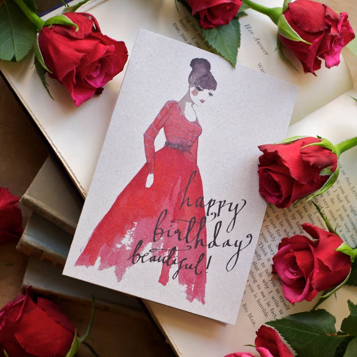 Piger, Piger, Piger - Crimson hilsener kort for engroshandel hos Dippy egg