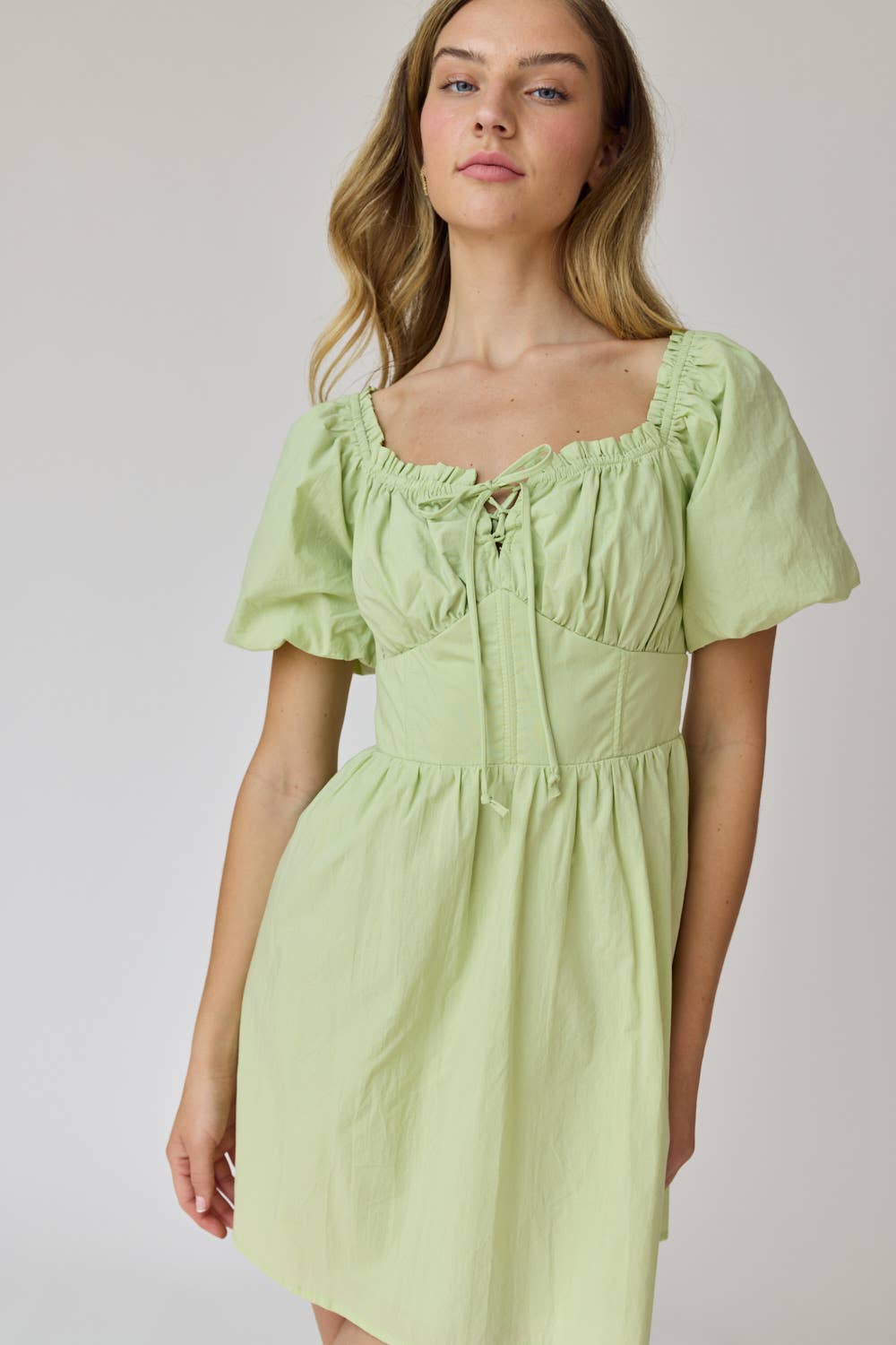 Papermoon - Wholesale Dress - Women's - PD17270-1 - Camila Puff Sleeve Mini Dress1