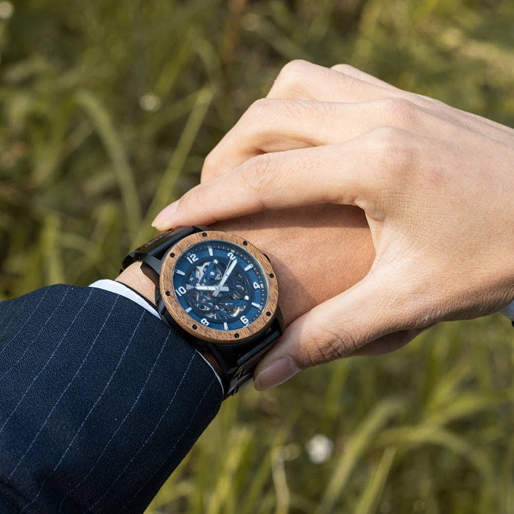 Nordic Wood - Wholesale Wrist Watch - Men's - Lave Noire1