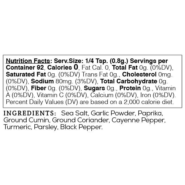 Sutter Buttes - Wholesale Dried Spice Mix - Hand-Ground Shawarma Seasoning – 1 Lb Bag