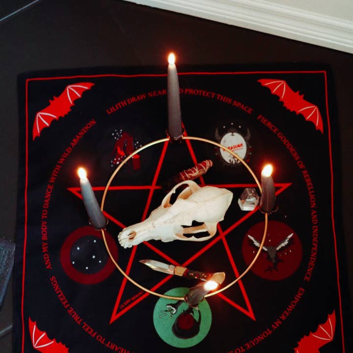 Lady Moon Co.® - Wholesale Bandana - Women's - Altar Cloth Bandana: Lilith