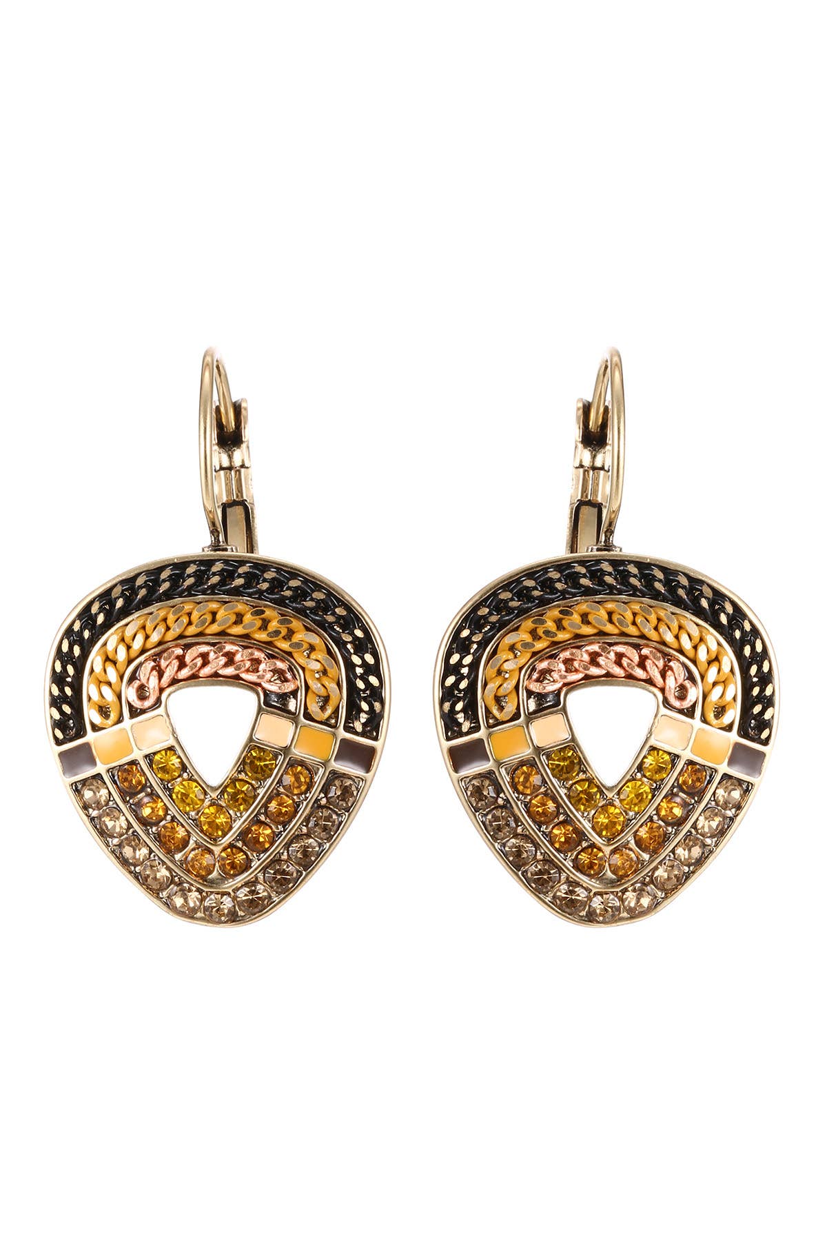 Blossom bijoux - Wholesale Dangle Earrings - 19AHBOMH001 Rhinestone Sleeper Earrings2