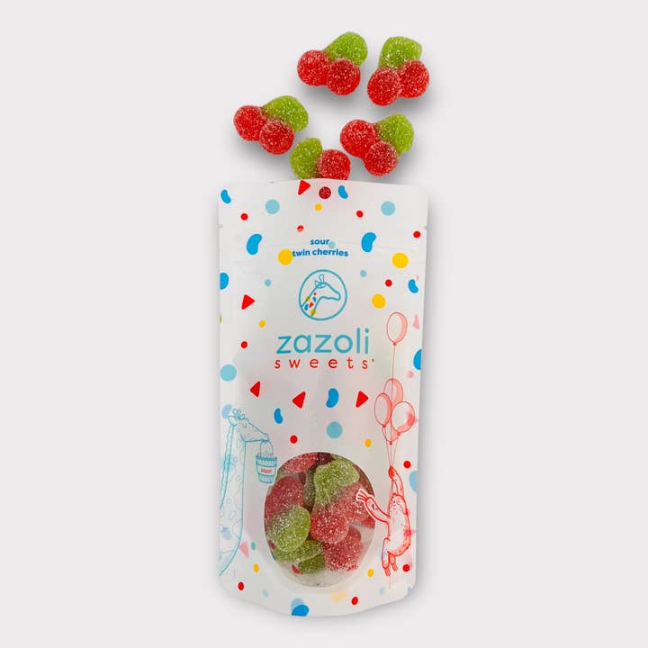 Zazoli Sweets LLC - Wholesale Gummy - Sour Twin Cherries1