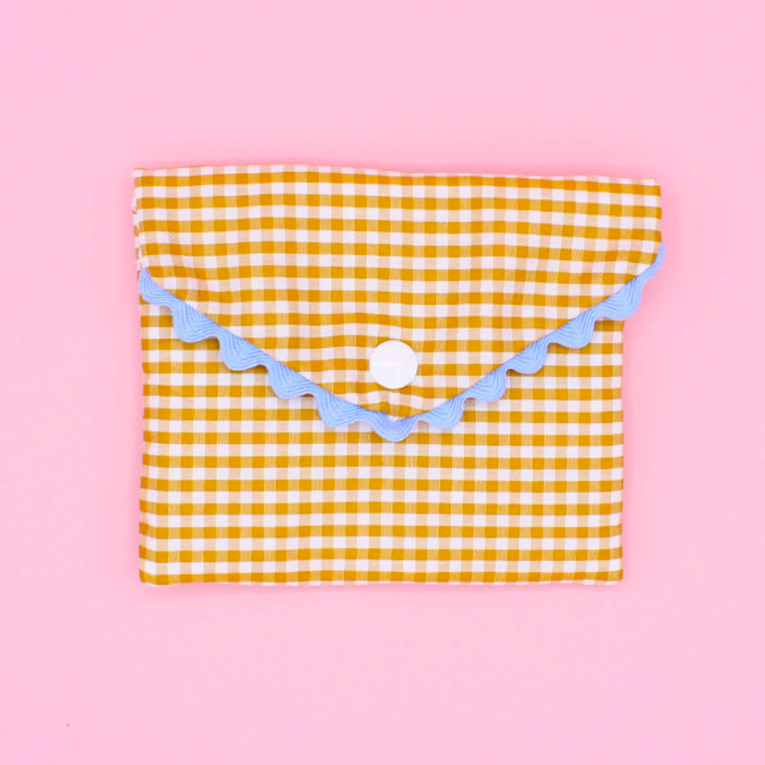 Machatatelier - Wholesale Soap Pouch/Sack/Bag - Soap pouch pattern - gingham & ric-rac1