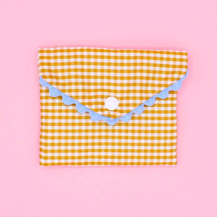 Machatatelier - Wholesale Soap Pouch/Sack/Bag - Soap pouch pattern - gingham & ric-rac1