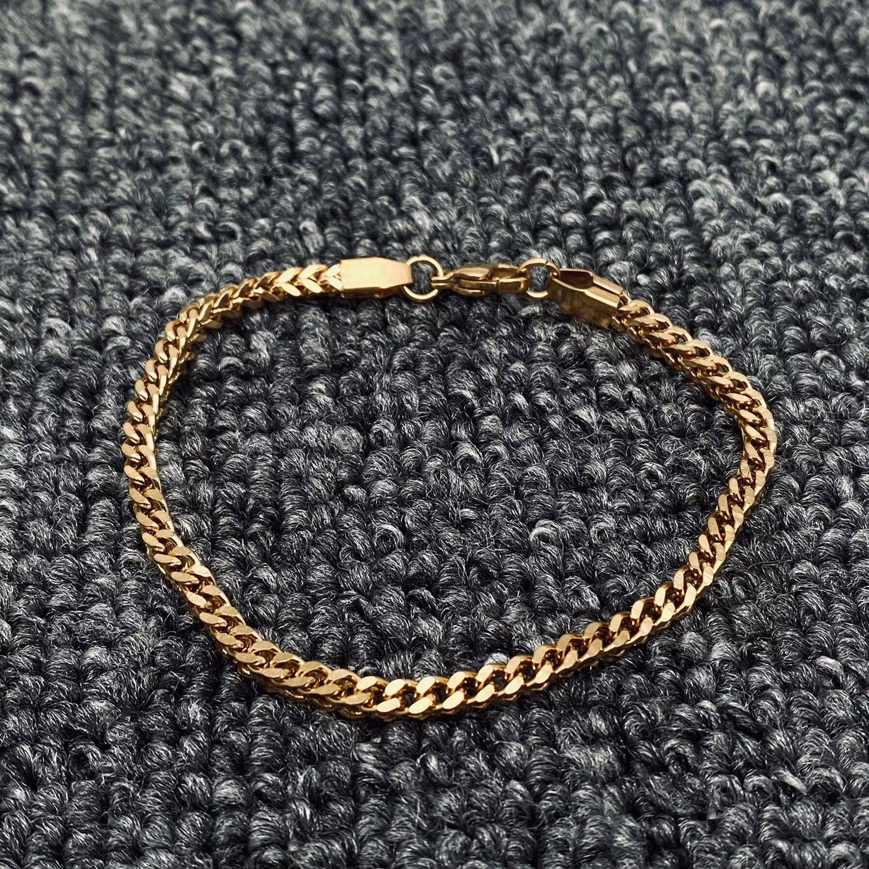 Mio Queena – wholesale Länkar och kedjearmband – Man rostfritt stål dubbelskikt kubanskt kedjearmband -MJ/BC6