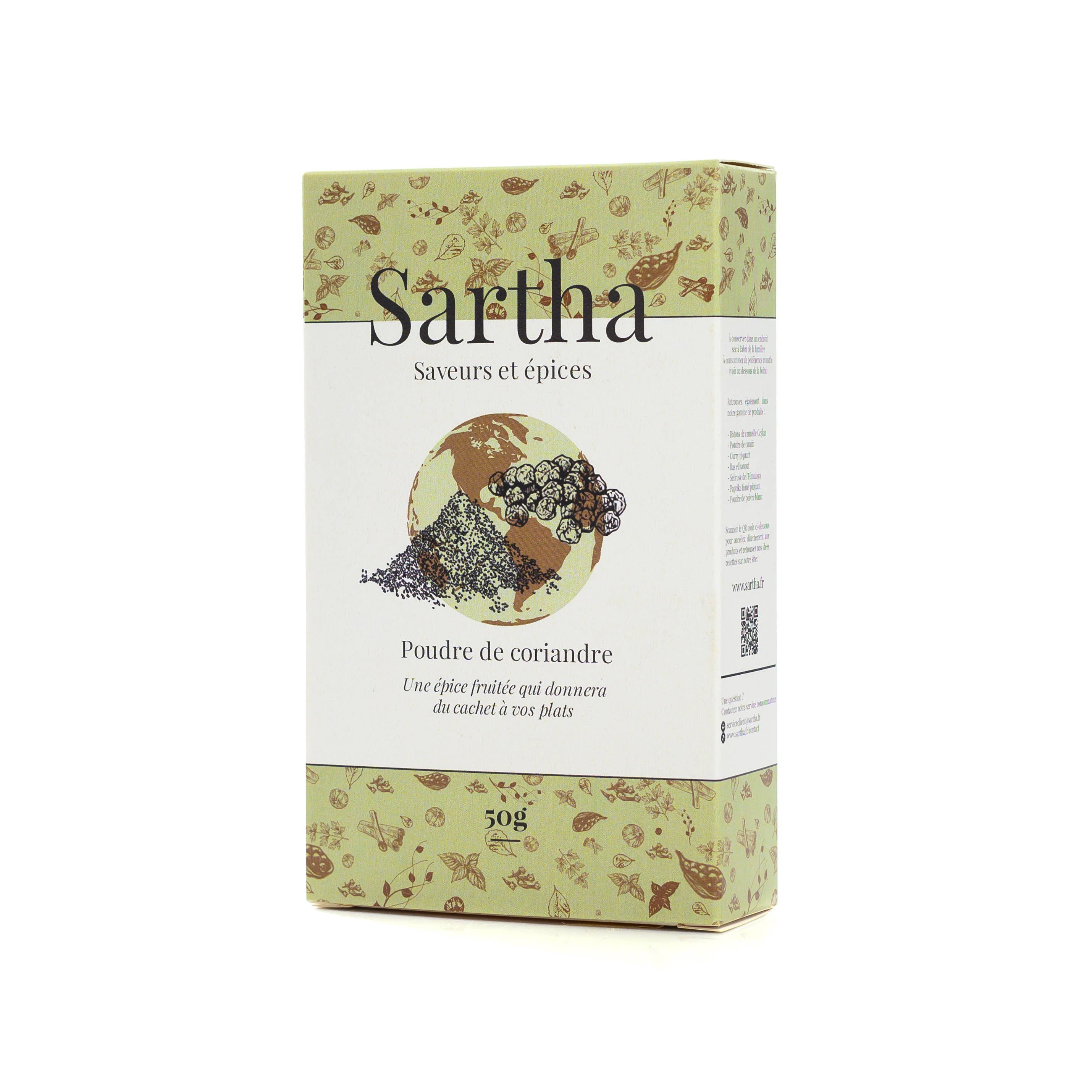 Sartha - Vente Herbes aromatiques - Coriandre en poudre 50g origine Bulgarie1