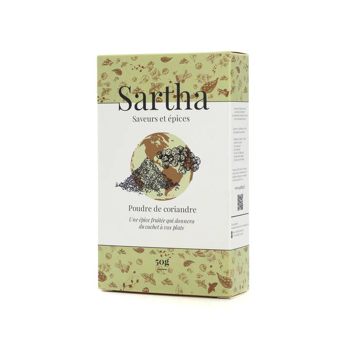 Sartha - Vente Herbes aromatiques - Coriandre en poudre 50g origine Bulgarie1