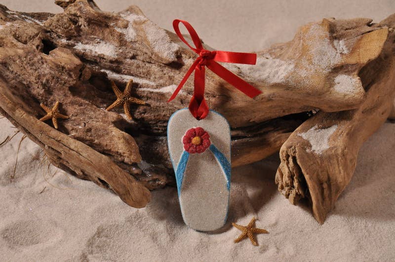 The Sand Store by Creative Artworks, Inc. - Wholesale Ornament - Flip Flop Sand Ornament3
