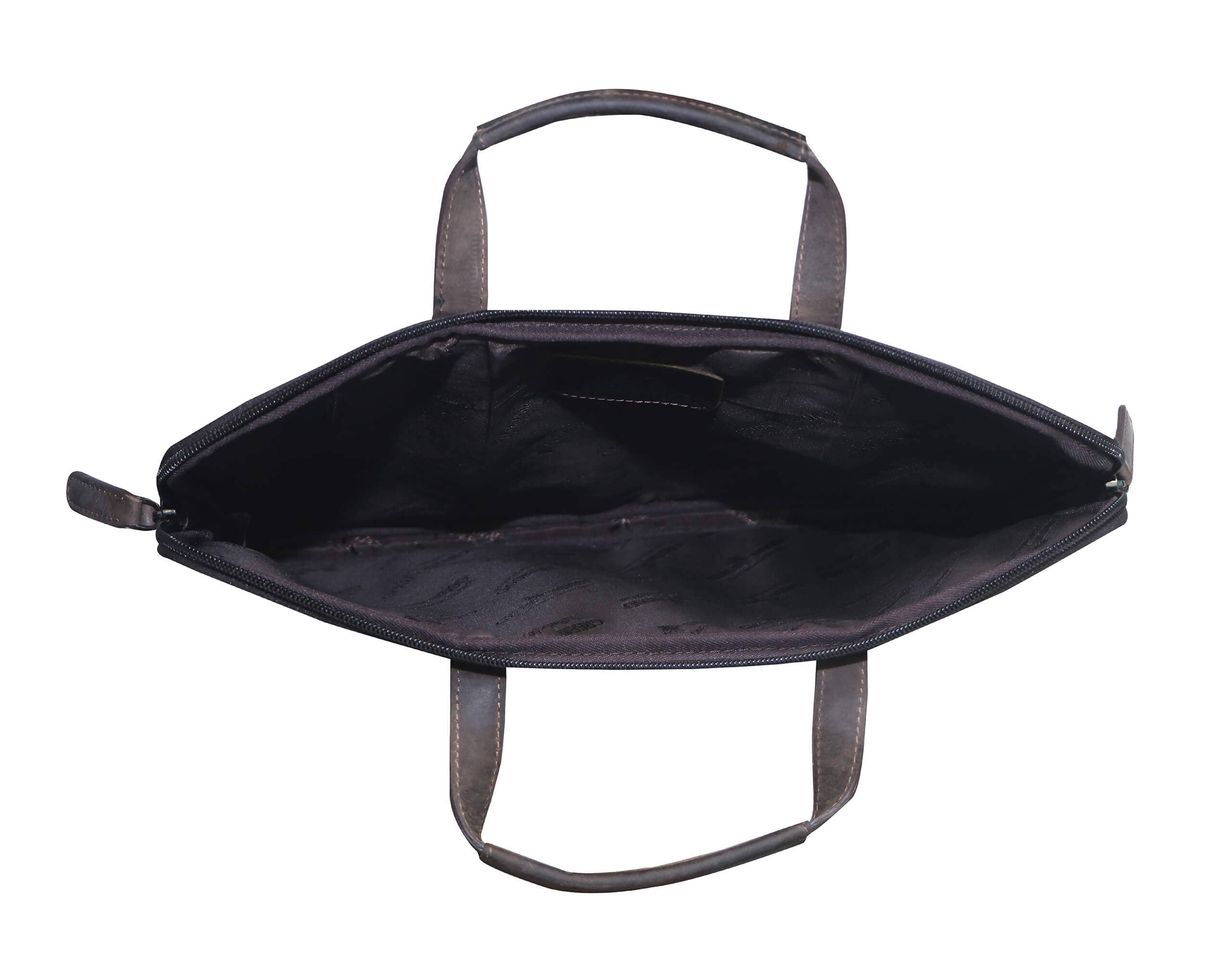 Greenwood – Mala para portátil - Unissexo por atacado – Greenwood Fred bolsa de couro para laptop de 17 polegadas com alça removível18