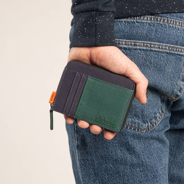 BILLYBELT - Vente Portefeuille – homme - Portefeuille Marine et vert2