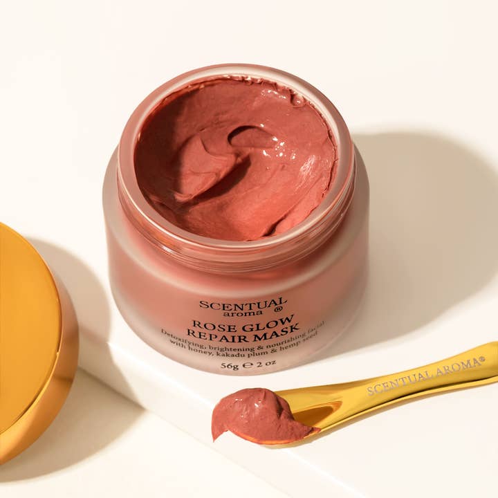Scentual Aroma® Skincare - Wholesale Skincare face mask - ROSE GLOW Repair Mask1