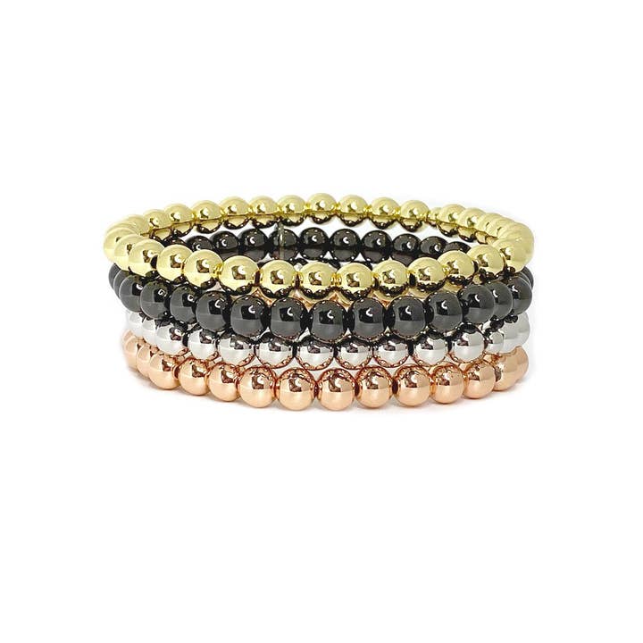 Love, Lisa - Wholesale Beaded Bracelet - 6mm Stretch Beaded Bracelet