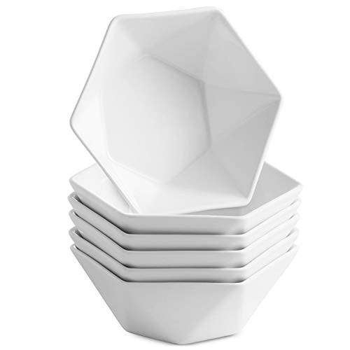 MITBAK 10 Oz porcelæn diamantformede dessertskåle sæt med 6 for engroshandel hos Kadra Kitchenware