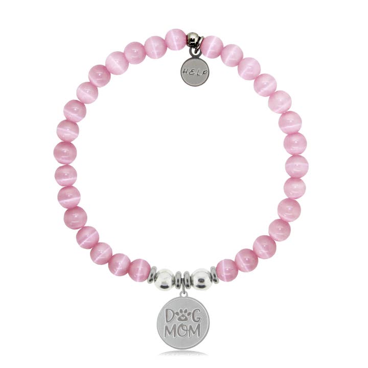 Pulsera benéfica Dog Mom con forma de ojo de gato rosa para venta al por mayor de H.E.L.P