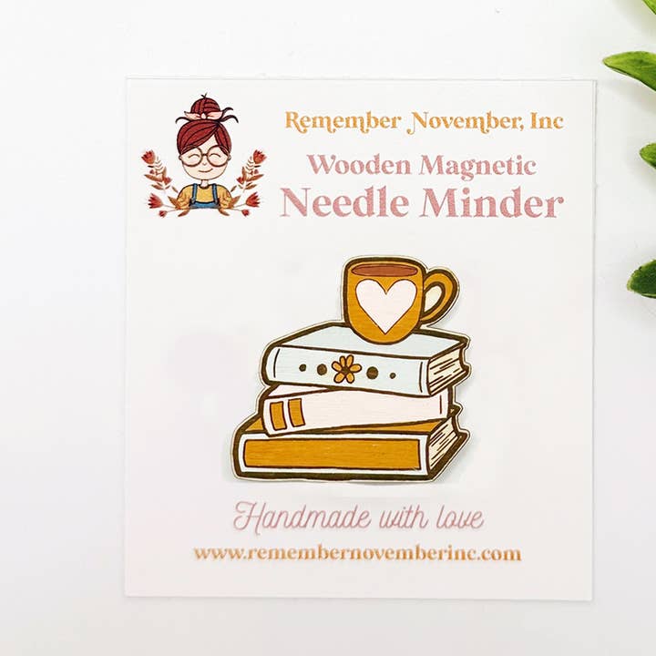 Book Needle Minder, Wooden Magnetic Needle Minder for wholesale by Remember November, Inc