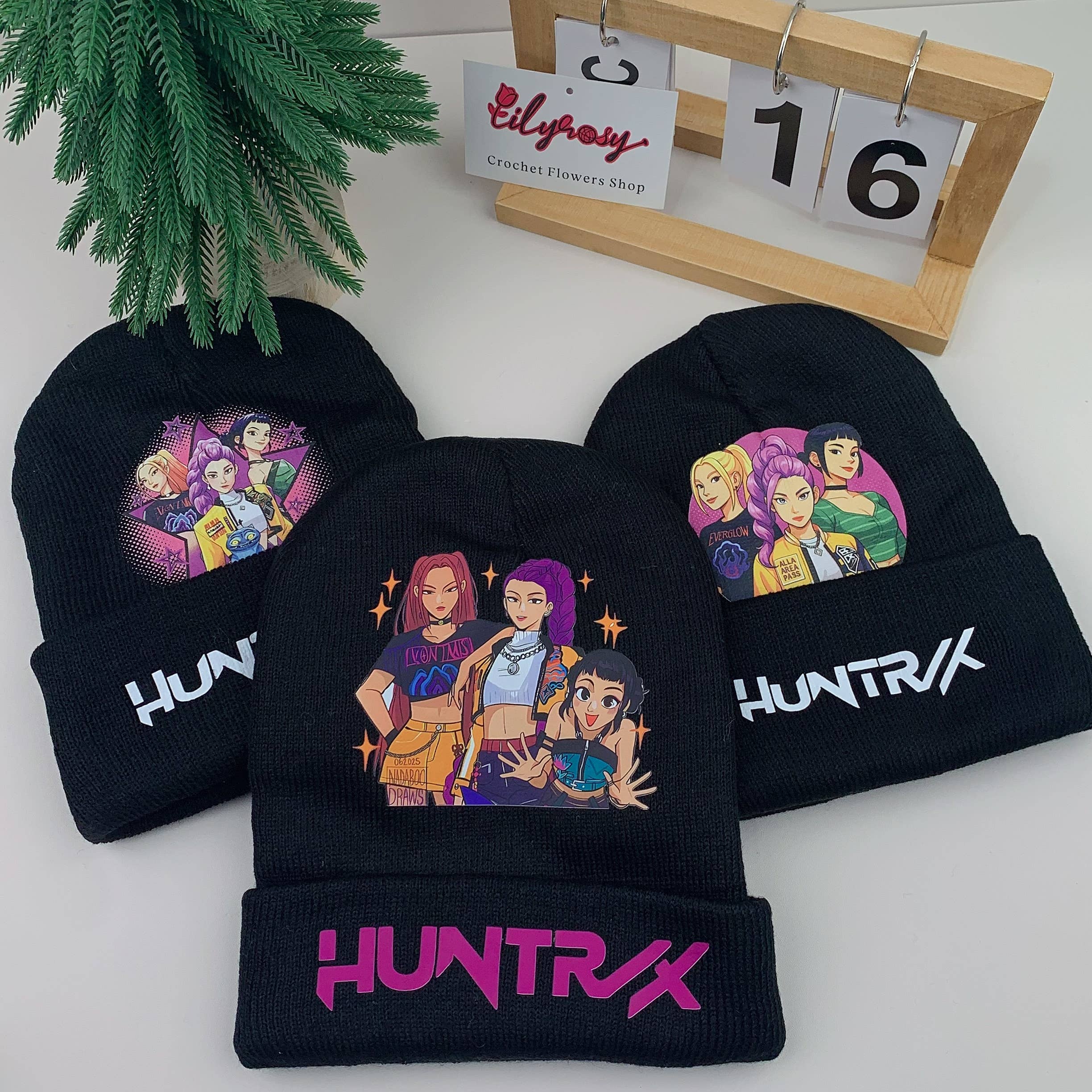 Lilyrosy（Duty free) - Wholesale Beanie - Kids - K-POP Demon Hunters Custom Knit Beanie,Adult & Kids Friendly24