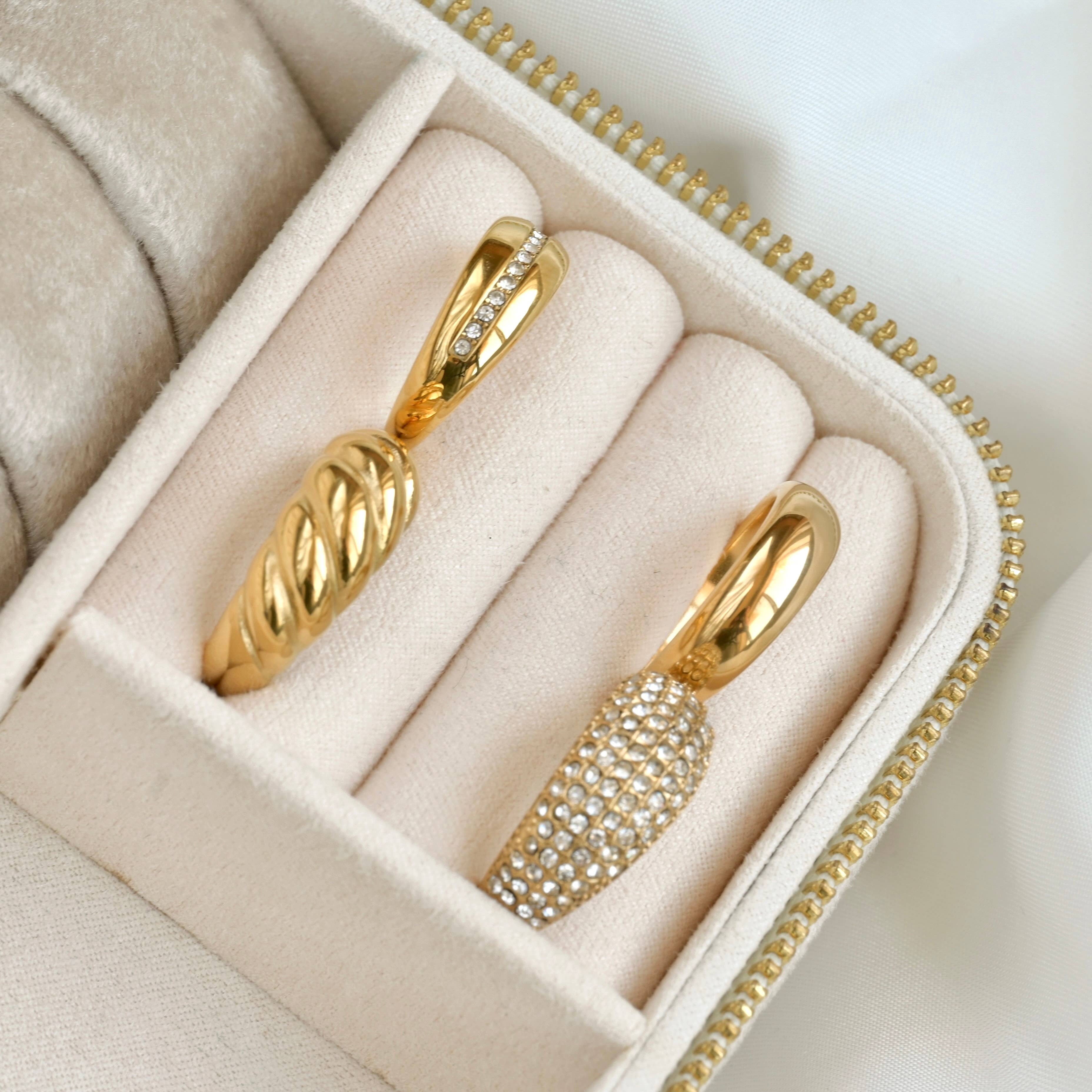 Blueyejewelry - Wholesale Multi-Stone Ring - Diamond Dome Ring - Waterproof Pave CZ Chunky Dome Ring3