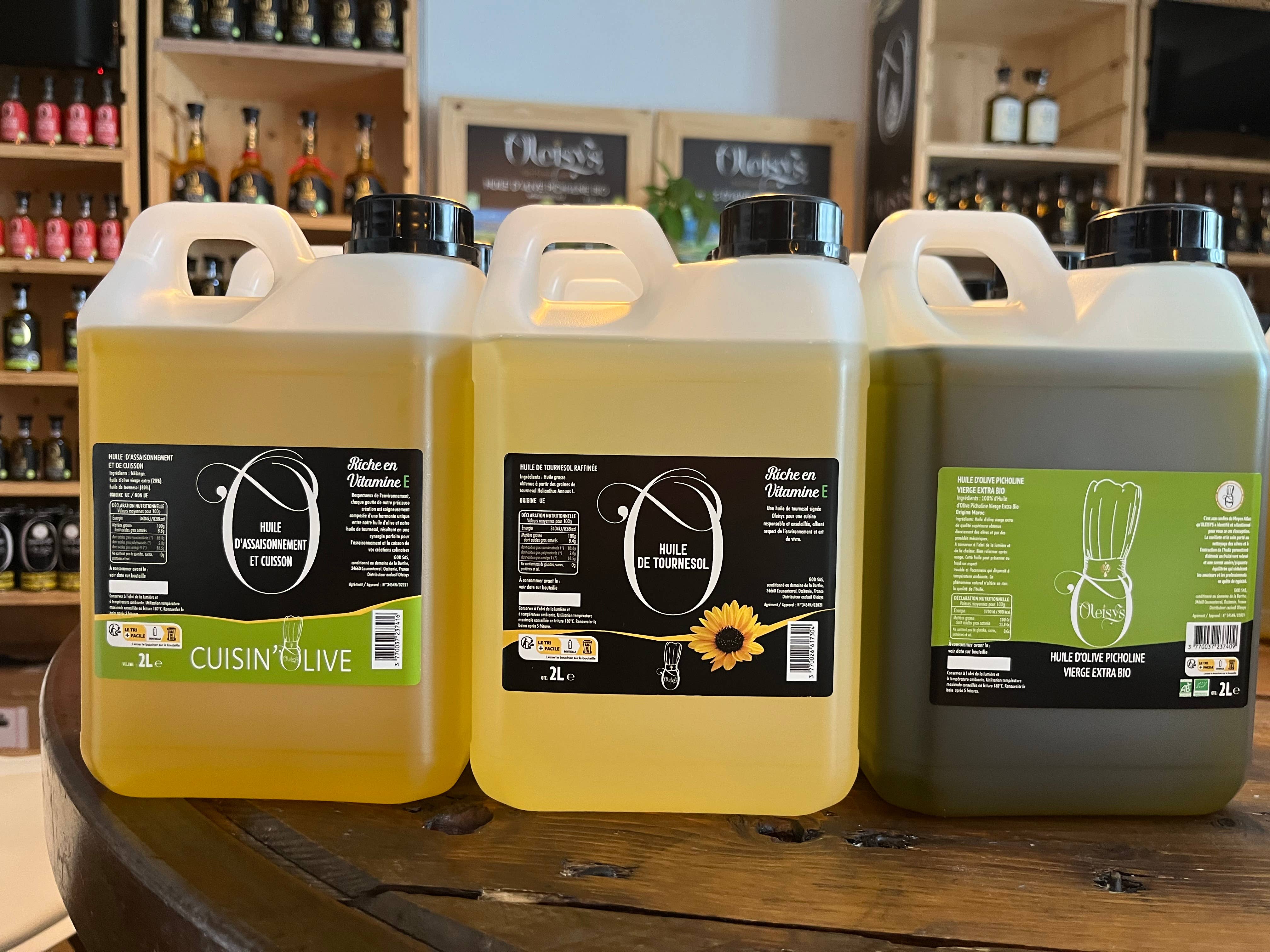 Oleisys – wholesale Olivolja – 2L Kockformat - Ekologisk Picholine olivolja Oleisys®1