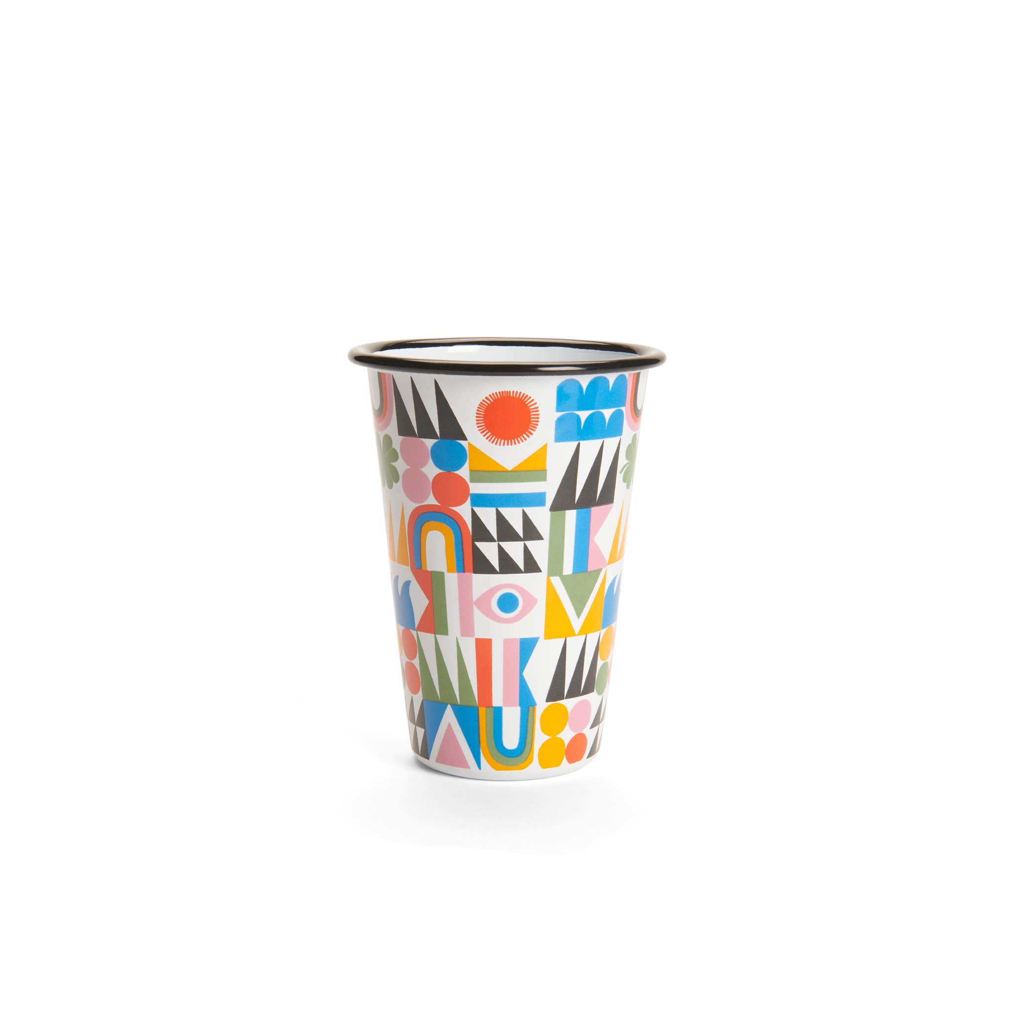 Crow Canyon Home - Wholesale Drinking Glass/Cup - Lisa Congdon x CCH Brightside Enamelware 14 oz Tumbler
