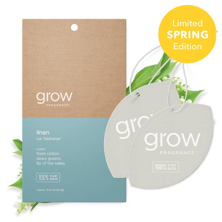 Linen Car Freshener for wholesale by Grow Fragrance