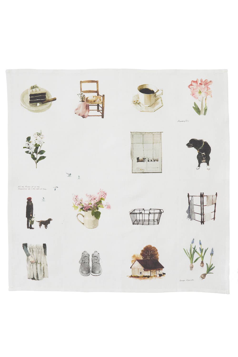 Fog Linen Work - Wholesale Handkerchief - Women's - Handkerchief M.O. Living With Flowers2