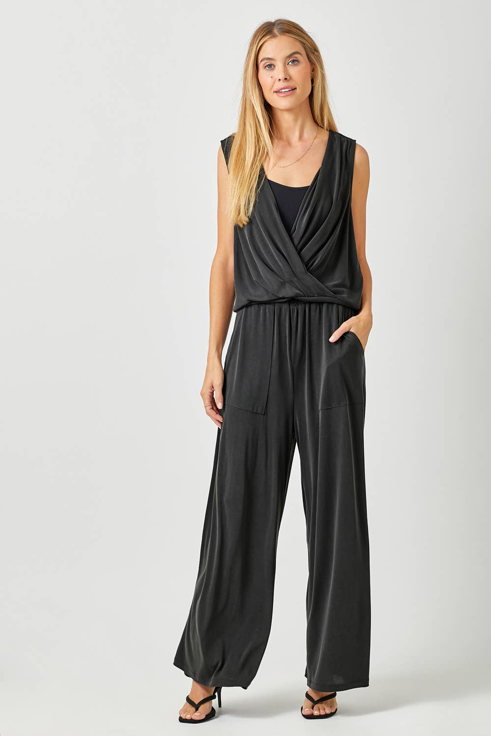 Mystree - Wholesale Blouse - Women's - 60608 Modal Plunging Neck Top19