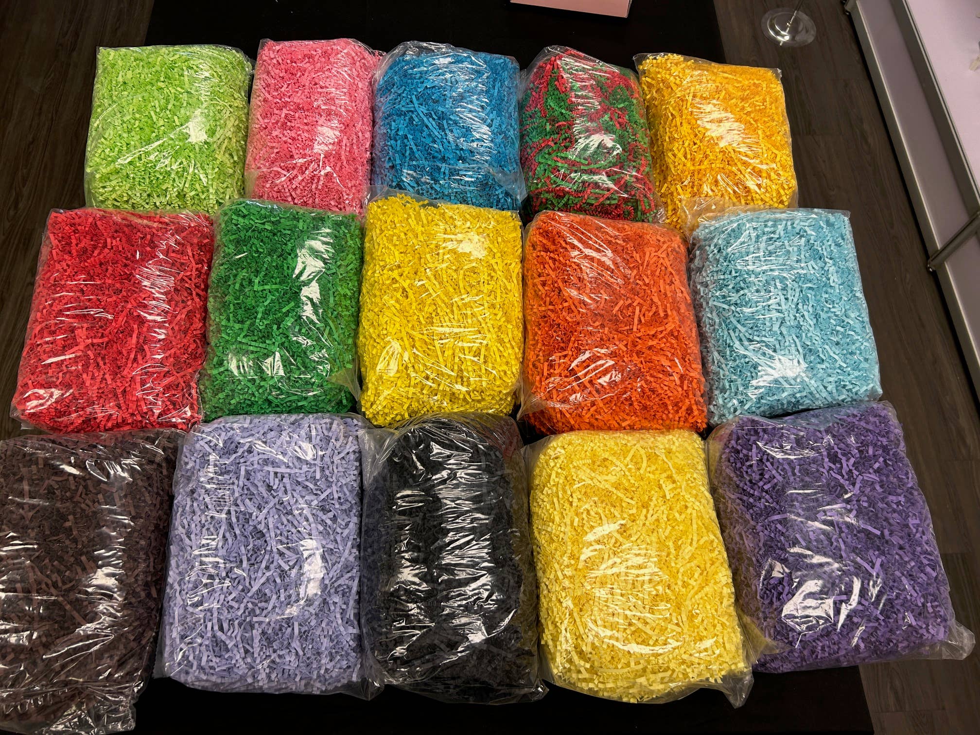 Zakka - Wholesale Tissue Paper - 1LB Vibrant Crinkle Paper Gift Packaging Colorful Shredded0