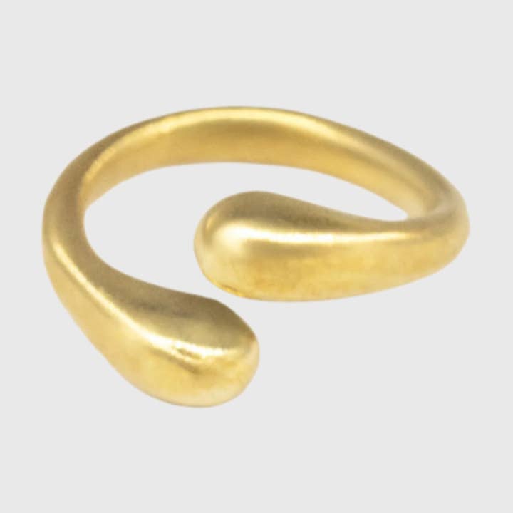 Brass Adjustable Wrap Ring for Men and Women - Sana for wholesale by Ecodunia