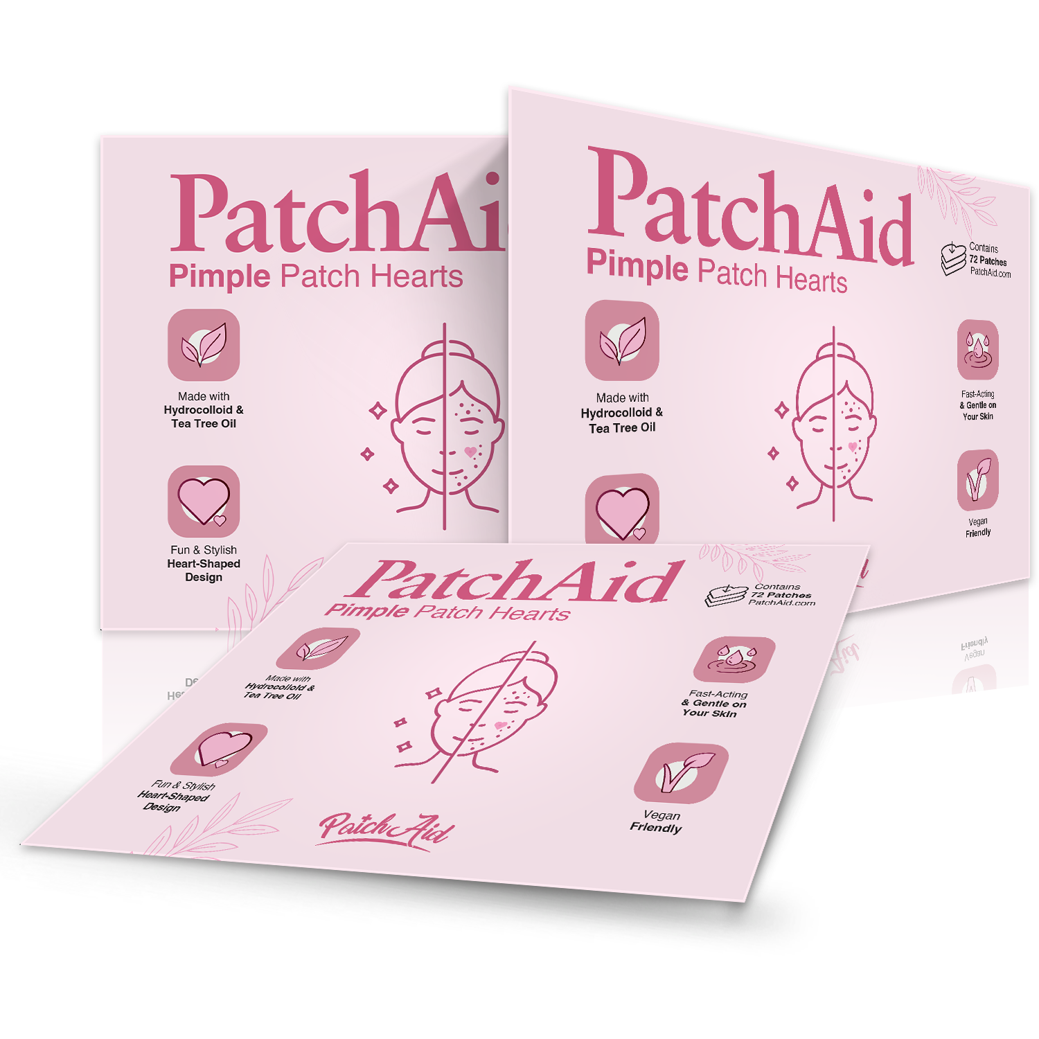 PatchAid - Wholesale Acne/Hydrocolloid Patch - Pimple Patch Hearts – Fun & Chic Fix for Blemish-Free Skin4