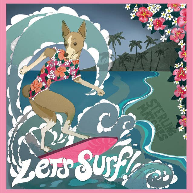Lets Match and Co - Wholesale Screen Printed T-Shirt - Kids - 41. Let's Play - Let's Surf0
