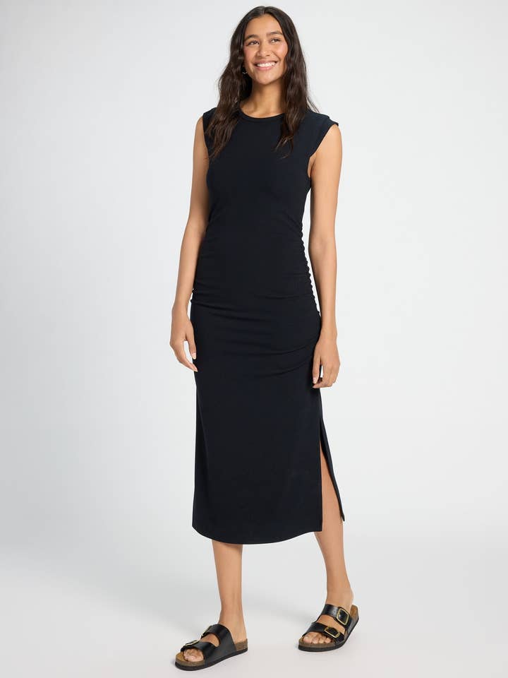 Fairfax Ruched Midi Dress for wholesale by Seventy Eight and Sunny (SEAS)