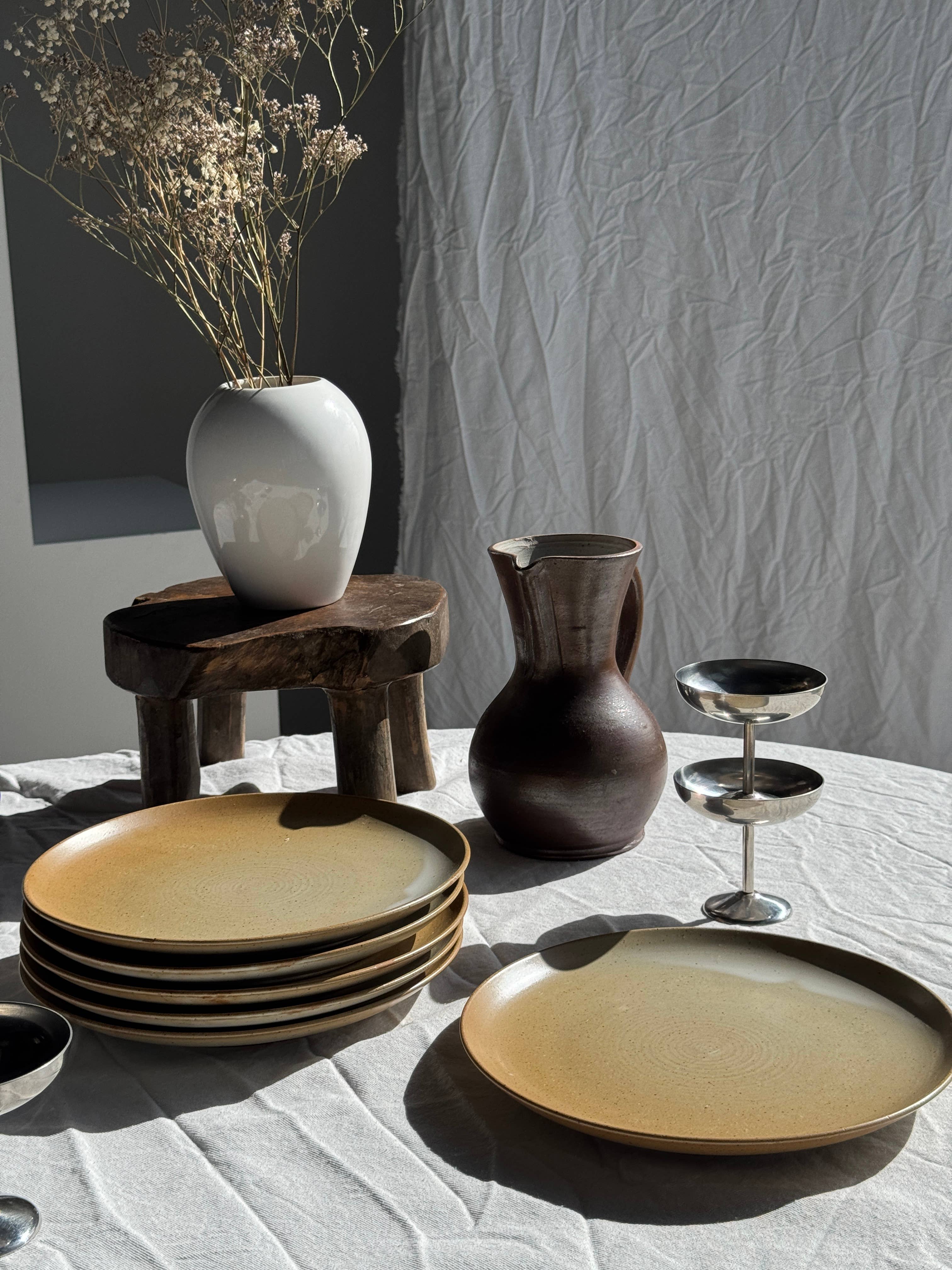 Office Objets - Wholesale Dinner Plate - Set of 6 stoneware plates Village France D2420