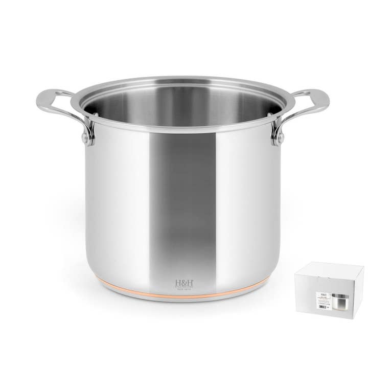 Panela Inox Fio Cobre 2 Pegas 22Cm, 17,5A por atacado de H&H