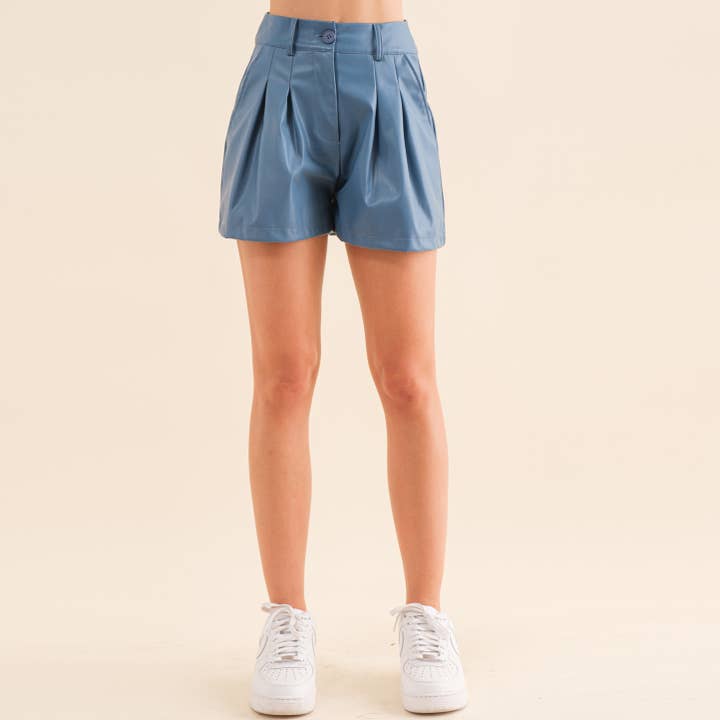 Hersy - Wholesale Shorts - Women's - HP0039 - Pu Leather Shorts